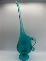 Mid century LE Smith swung glass pitcher vase