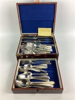 Silver plate silverware - service for 12 plus
