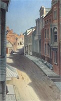 JULIUS EHRKE EUROPEAN STREET SCENE PAINTING