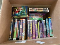Large Lot of Kids VHS & DVD's