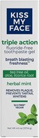 Pack of 6 Kiss My Face Triple Action Toothpaste