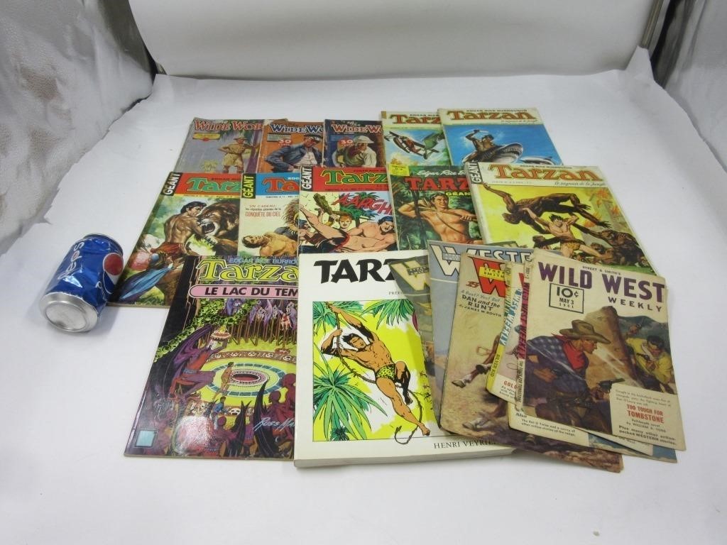 Plusieurs BD Tarzan années 1970 français, livre