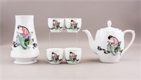 Set of 6 Chinese Cultural Revolution Porcelain