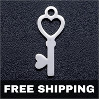 NEW Charms Stainless Steel Love Key
