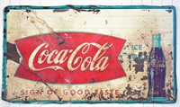 1953 COCA-COLA ADVERTISING SIGN