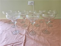 Tall Clear Margarita / Cocktail / Dessert Glasses