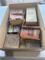 Box Lot Early Car Parts, Filters etc