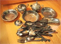 Lot of Assorted Silver Plated Items