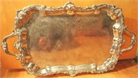 Silver Plated Serving Tray - 25" x 15"