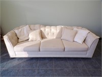 WHITE UPHOLSTERED COUCH