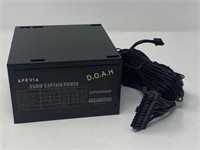 Apevia ATX CPU Power Supply, Captain 550W, Black