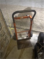 Compact Orange Hand Truck, Convertible