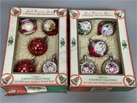 Vintage Hand Decorated Christmas Tree Ornaments