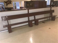 2 wood benches (2 TIMES THE MONEY)