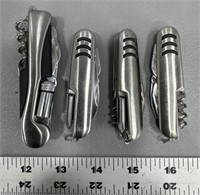 (4) multitool pocket knives
