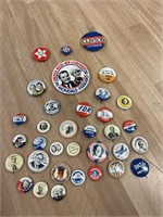 30+ Political Vintage Collectible Buttons