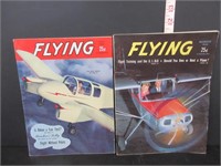 2 VINTAGE 1946 FLYING MAGAZINES