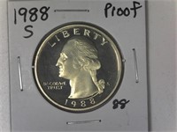 1988-S Proof Washington Quarter