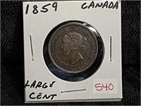 1859 CANADA LARGE CENT