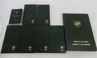 GROUPING OF 7 BP DIARY'S & DEVELOPMENT NOTEPAD