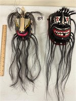2 Pascua Yaqui Masks As Shown