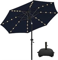 Wikiwiki 10ft Solar Led Patio Umbrella