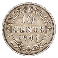 1941 Newfoundland 10 Cent Coin