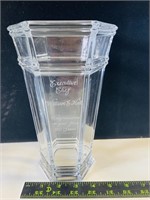 Tiffany & Co crystal glass vase