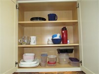 Contents of 5 Upper Cabinets: See Description