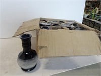 Case of 12 Black Hookah Vases