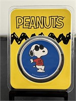 2021 Colorized Snoopy Peanuts 1 Oz Silver Round