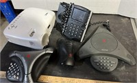 Telephone Intercoms and a Projector