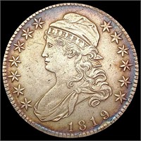 1819 Capped Bust Half Dollar NEARLY UNCIRCULATED