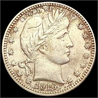 1916-D Barber Quarter CLOSELY UNCIRCULATED