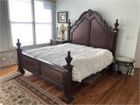KING SIZE BED AND MATTRESS SET