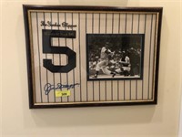 SIGNED JOE DIMAGGIO JERSEY 56 HIT STREAK 1941