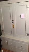 Wood Cabinet w/Doors & Drawers
