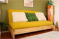 Queen Futon Topper Bed Mustard Yellow