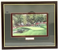 Framed 11th Hole Augusta by Nancy Raborn