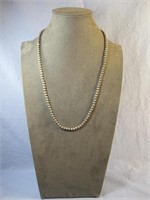 SS Vtg Bead Necklace Hallmarked 36.99gr