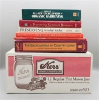 NEW Canning Jars, Gardening & Herb Cookbooks