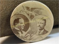 1 .25" McKinley & Roosevelt Original Eagle Pinback