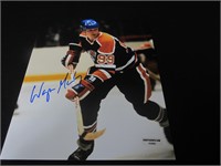 WAYNE GRETZKY SIGNED 8X10 PHOTO OILERS COA