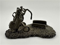 Fort Pewter Golf Sculpture Business Card