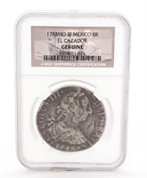 1783 "El Cazador" Shipwreck 8 Reales Coin, Genuine