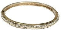 Chr Dior Gold Tone Cuff Bracelet