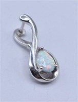 Sterling Silver & Opal Earring