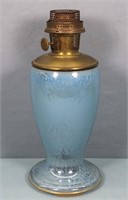 Aladdin Venetian Art Craft Glass Vase Oil Lamp
