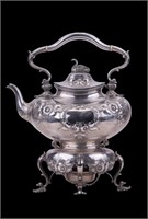 Tiffany Coin Silver Teapot on Stand