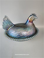 Carnival Blue Hen On The Nest 7" L.